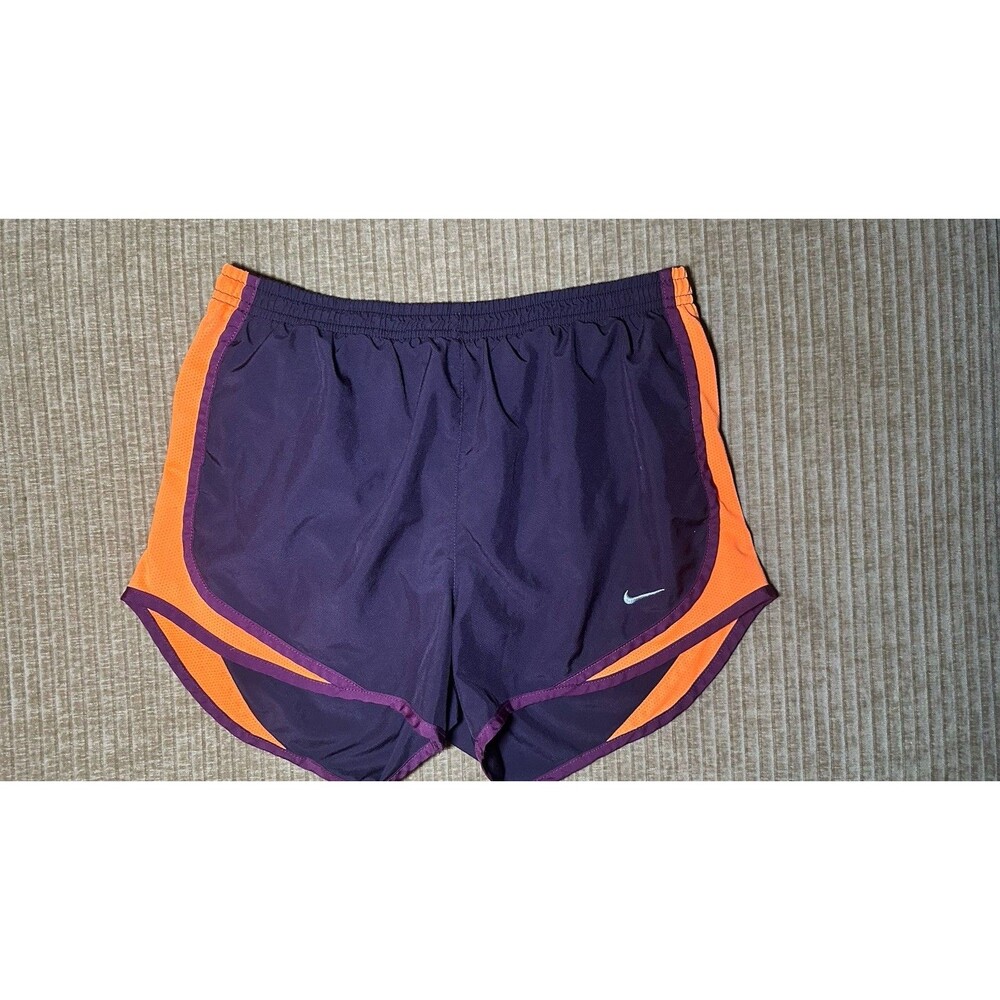 Nike Women’s Dri Fit Tempo Deep Purple Orange Active Shorts S
